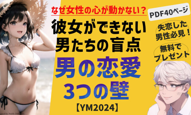 男の恋愛 3つの壁  PDF教材40ページ(今すぐ読めます)